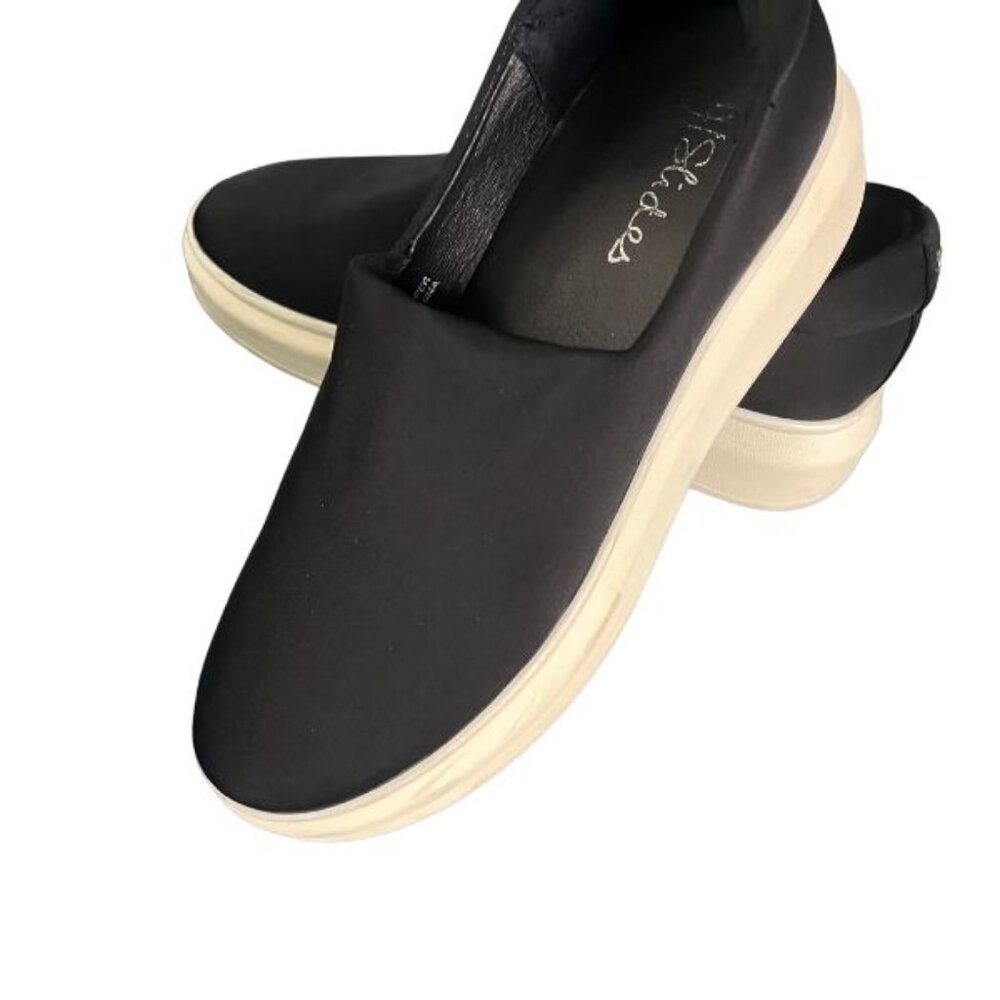 J/Slides NYC Black Slip-On Platform Sneakers – Size 8.5